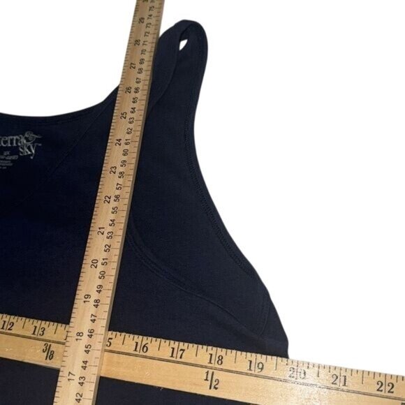 Terra & Sky Womens Plus Size 2X Tank Top In Blue - Picture 7 of 7